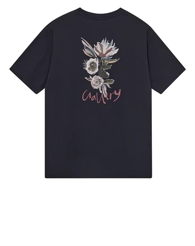 Mos Mosh Gallery - MMGMotion Flower T-shirt - Salute Navy
